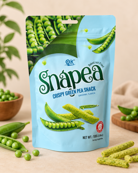 شيبس البازلاء المقرمش من Snapea – النكهة الأصلية – 108 غم