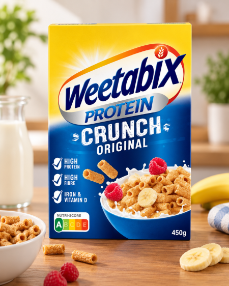 حبوب إفطار بروتين كرانش الأصلية من 450 غم من Weetabix