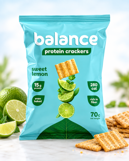 كركرز بروتين بنكهة الليمون الحلو Balance ١٥غم بروتين