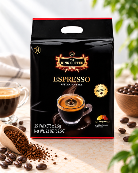 قهوة اسبريسو كنج كوفي 25 أصبع ESPRESSO