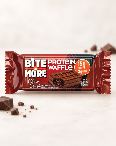 وافل بروتين 15غم بروتين Protein Waffle بنكهة الشوكولاتة