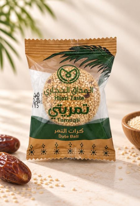 كرات تمر يتي سمسم بالطحينة - 18جم