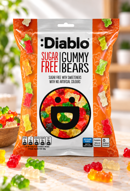 حلوى جيلي الدببة الخالية من السكر من Diablo