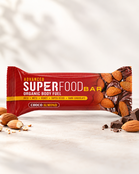بار سوبر فود بالشوكولاتة واللوز 60 غم من Advanced Superfood