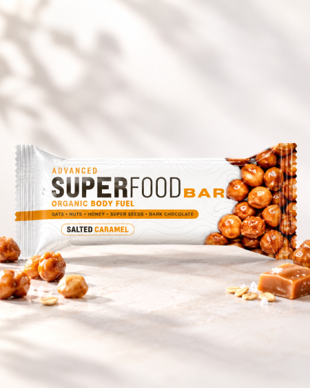 بار سوبر فود بالكراميل المملح 60 غم من Advanced Superfood