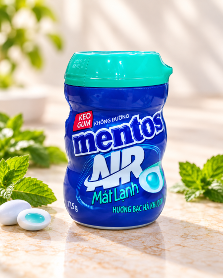 علكة خالية من السكر بنكهة النعناع 17.5 غم من Mentos