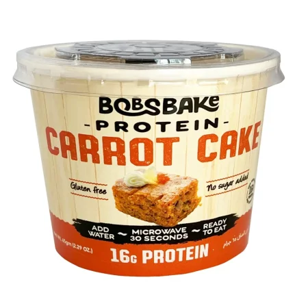 كعكة الجزر البروتين بالمايكرويف 16غم بروتين بدون سكر