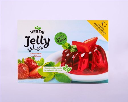 جلي بنكهة الفراولة بدون سكرVERDE