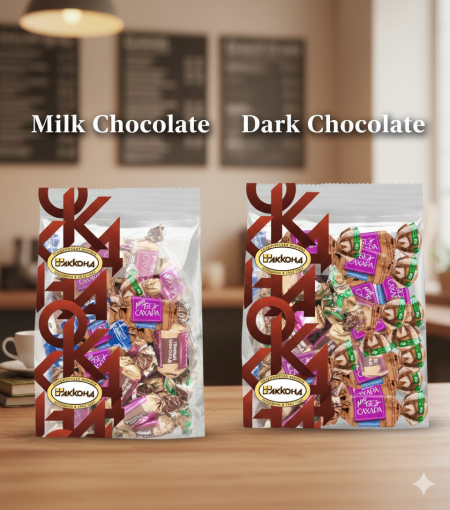 شوكولاتة حبات صغيرة مغلفة بدون سكر 250غم (كيس)