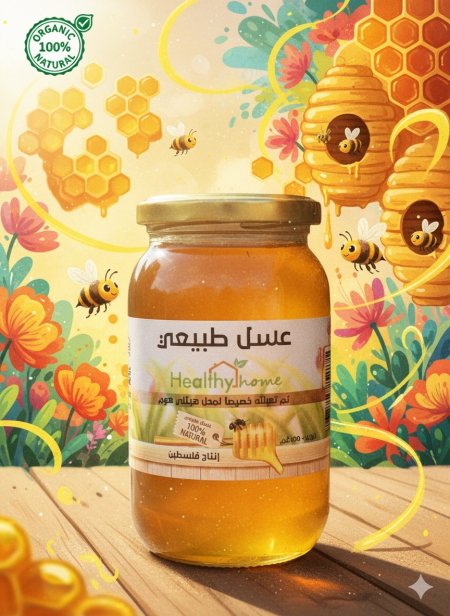 عسل طبيعي ١٠٠٪؜ وزن ٥٠٠غم