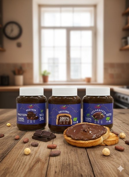 سبريد شوكولاتة خالٍ تمامًا من السكر