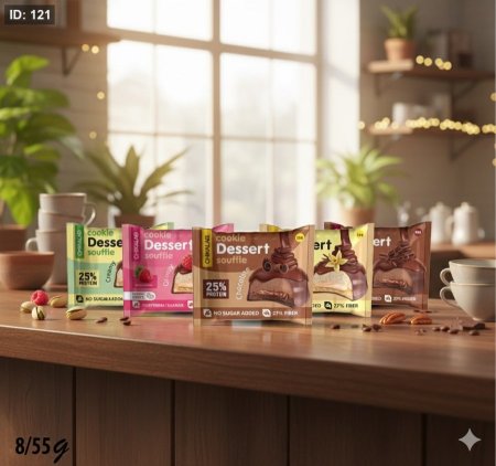 كوكيز مغطى بالشوكولاتة مع سوفلي بدون سكر