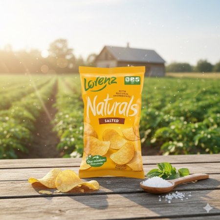شيبس بطاطا طبيعية بنكهة الملح