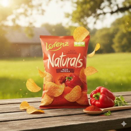 شيبس بطاطا طبيعية بنكهة البابريكا (ناتشورال)