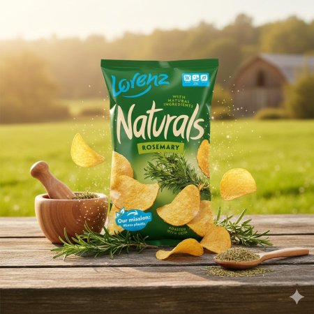 شيبس بطاطا طبيعية بنكهة الروزمري