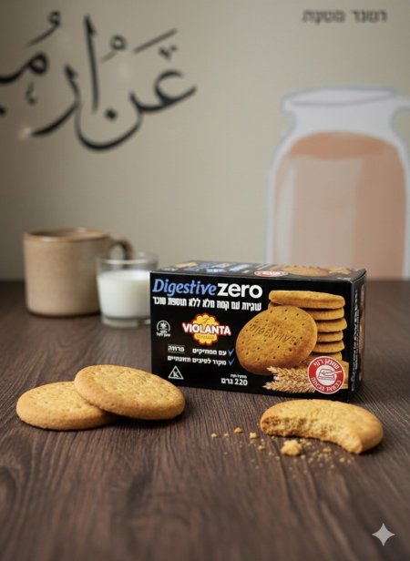 بسكوت هش مع دقيق القمح الكامل بدون سكر مضاف