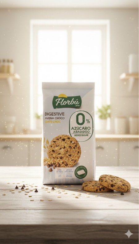 كوكيز الشوفان بقطع الشوكولاتة بدون سكر