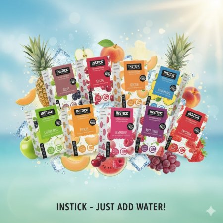 شراب منكه ماء INSTICK خالي من السكر والسعرات الحرارية