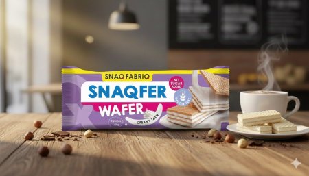 ويفر بنكهة كريمة الحليب ١٢٠غم بدون سكر وجلوتين