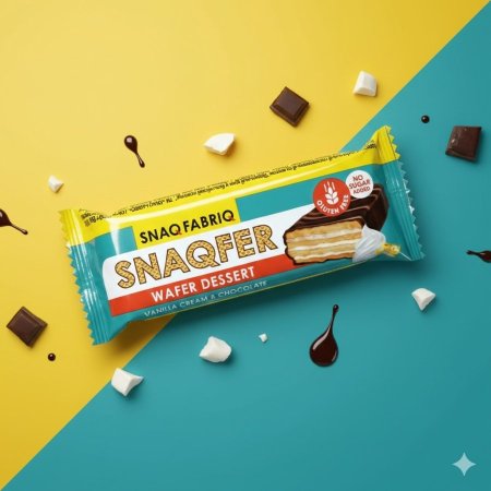 ويفر كلاسيك بدون سكر وبدون جلوتين 45 غم نكهة الفانيلا