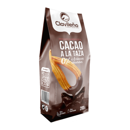 مسحوق هوت شوكليت بدون إضافة سكر وبدون جلوتين